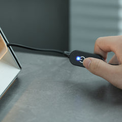 Mustdesk Minimalist Modern Metal Ambient Light, Designer Style Metal Lamp